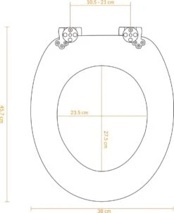 Casaria Wc-bril Met Deksel Sluitingsmechanisme Toiletzitting MDF Zwart -Badkamer Wijs 981x1200 10