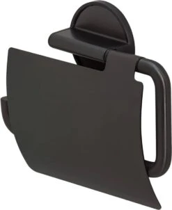 Tiger Tune - Toiletrolhouder Met Klep - Zwart Metaal Geborsteld / Zwart -Badkamer Wijs 983x1200 2