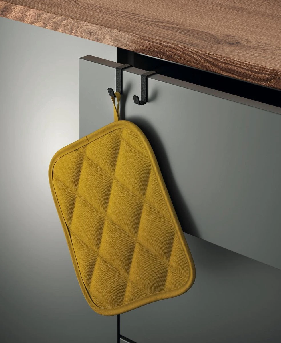 Tomado Metaltex - Dubbele Haak Galileo - Mat Zwart - 6x4cm 5 Tomado Metaltex - Dubbele Haak Galileo - Mat Zwart - 6x4cm - Afbeelding 3