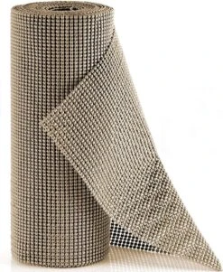 SWILIX ® Antislipmat Voor Kasten En Lades, Douchemat - Badkamermat - Badmat, Dienblad, Vloer - 4 Meter Rol - Anti Slip Mat - 400 X 30 Cm - Beige