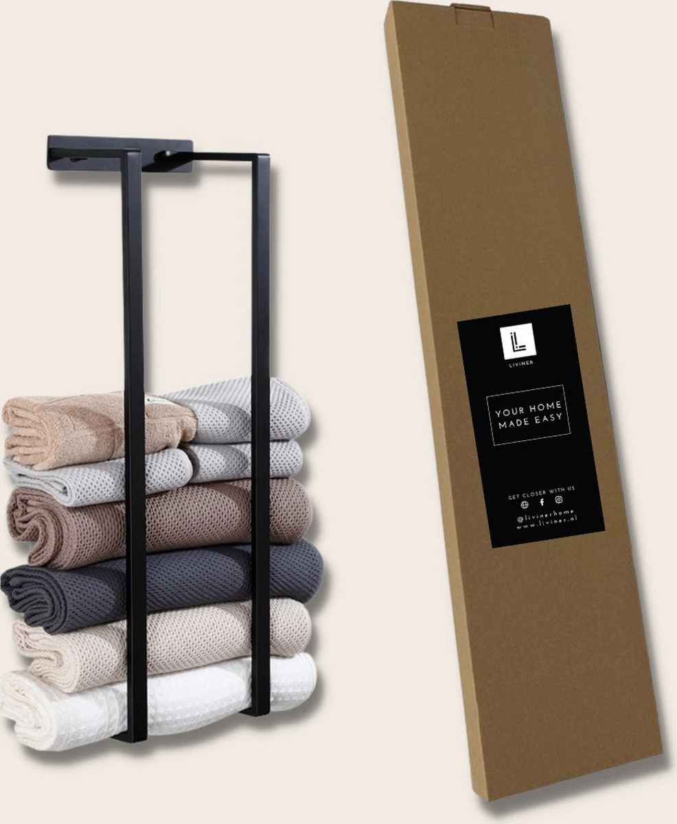 Liviner Stainless Handdoekrek - Handdoekrek Badkamer - Zwart - Handdoekenrek - Handdoekhouder - RVS 5 Liviner Stainless Handdoekrek - Handdoekrek Badkamer - Zwart - Handdoekenrek - Handdoekhouder - RVS - Afbeelding 3