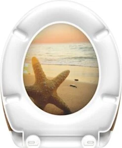 SCHÜTTE WC-Bril 82373 SEA STAR - Duroplast - Soft Close - Afklikbaar - RVS-Scharnieren - Decor - 3-zijdige Print -Badkamer Wijs 986x1200 6