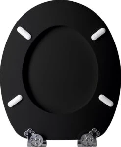 Casaria Wc-bril Met Deksel Sluitingsmechanisme Toiletzitting MDF Zwart -Badkamer Wijs 986x1200 7