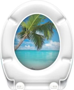 SCHÜTTE WC-Bril 82363 CARRIBEAN - Duroplast - Soft Close - Afklikbaar - RVS-Scharnieren - Decor - 3-zijdige Print -Badkamer Wijs 990x1200 5
