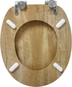Tiger Hetta - Toiletbril Met Deksel - WC Bril - MDF - Bruin -Badkamer Wijs 991x1200