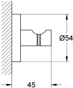 GROHE Essentials Badjashaak - Handdoekhaak - Metaal - Chroom - 40364001 -Badkamer Wijs 997x1200 2