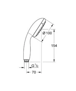 GROHE QuickFix Vitalio Start 100 Waterbesparende Douchekop - Ø 10 Cm - EcoJoy - 2 Straalstanden 19 GROHE QuickFix Vitalio Start 100 Waterbesparende Douchekop - Ø 10 Cm - EcoJoy - 2 Straalstanden -Badkamer Wijs 999x1200 6